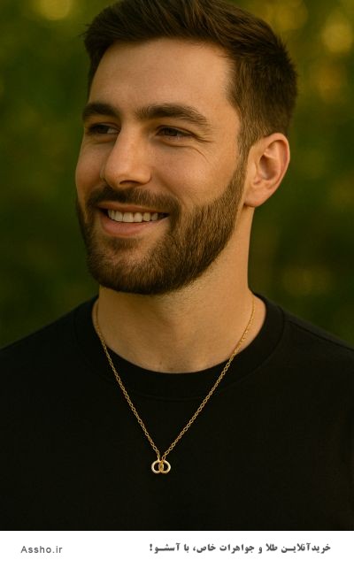 پلاک طلا مردانه